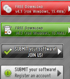Button Website Font Shadow Floating Web Menu