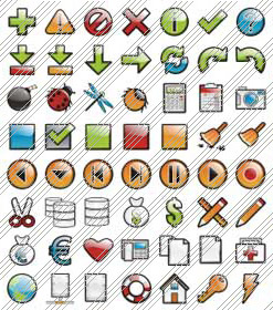 XP Web Icon Image Color Buttons
