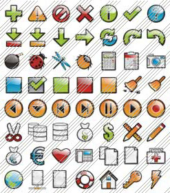 XP Standard Button Icons Menus Javascript Desplegables