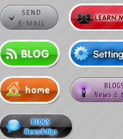 Metal Look Web Page Button Refresh Button