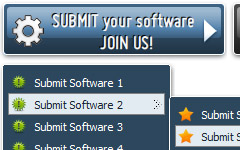 menu horizontal xml Make Web Buttons Software