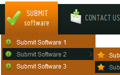 sliding menu template Fade Popup