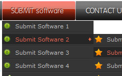 Script Menu Deroulant Horizontal Bullets Web