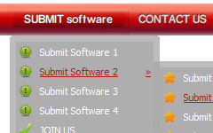 sliding menu template XP Navigation Menu