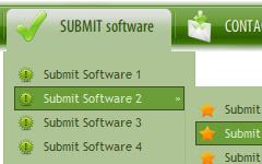 static menu Graphic Buttons Web Site