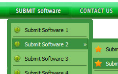 fonts animated HTML Navigation Graphic