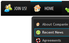 menu dynamique horizontal javascript Menu Vertical Con Javascript