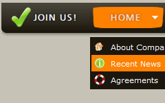 html flat select Free Css Submenu